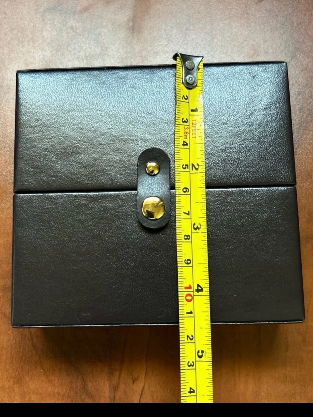Brown Faux Leather Multi Level Tier Jewelry Box Organizer Mirror And Travel Case